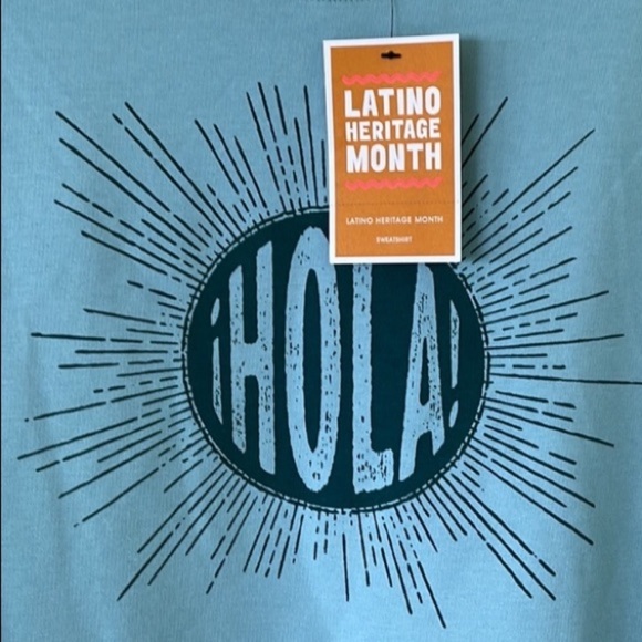 NWT Latino Heritage Month Adult Gender Inclusive Hola Sweatshirt - Picture 3 of 13